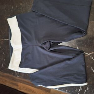 Black and White Athletic Shorts